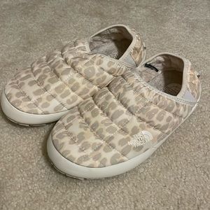 The North Face Thermoball Traction leopard print mules- size 6